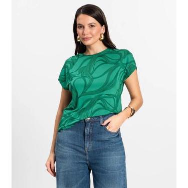 Imagem de Blusa Feminina em Viscotorcion Rovitex Verde, M, Verde
