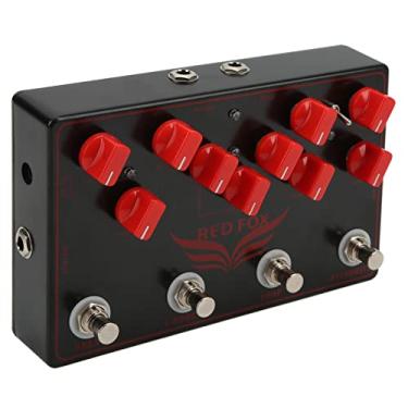 Imagem de RiToEasysports Pedal de Efeitos de Guitarra, Sintetizador de Tempo de Atraso Ajustável, 25ms-600ms Com Loop Fx para Entusiastas de Música de Metal Preto