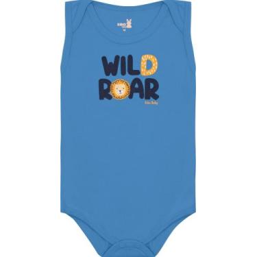 Imagem de Body regata bebe 13560 kiko e kika - Kiko baby, Azul, RN