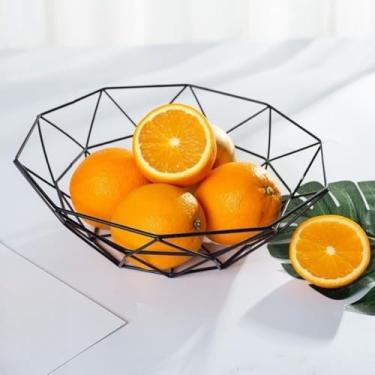 Imagem de Cesta de frutas requintada Para uso na cozinha ou na sala de estar Resistente e durável- Diâmetro: 26cm