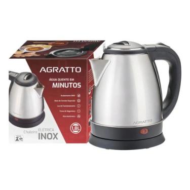 Imagem de Chaleira Elétrica Aço Inox C/ Base Removível 1,8l 1500W - Agratto, 110