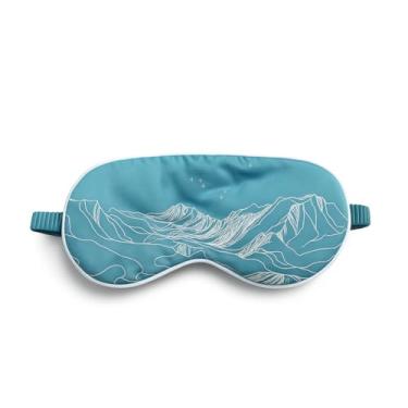 Imagem de Máscara de dormir Alaska Glacial Midnight Sun | Bloqueia 100% leve, macia e respirável | Máscara confortável para pessoas que dormem de lado, viagens e uso noturno | Alça ajustável – Unissex