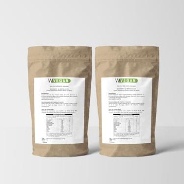 Imagem de WVEGAN Max Protein Sabor Morango, Suplemento Proteico Vegano de Arroz e Ervilha, 1kg, Rico em Aminoácidos, Sem Glúten, Sem Soja