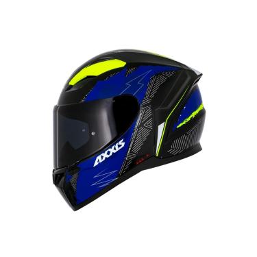Imagem de Capacete Axxis Segment Now Azul Brilhante Esportivo Moto Motociclista-Unissex