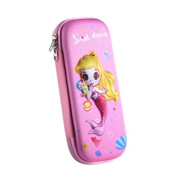 Imagem de Estojo de lápis 3D EVA Cartoon Mermaid impermeável para crianças