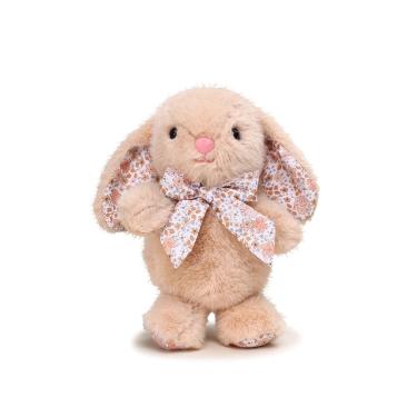 Imagem de Chaveiro de pelúcia, coelhinho fofo com laço floral de 25 x 32 cm para todas as idades