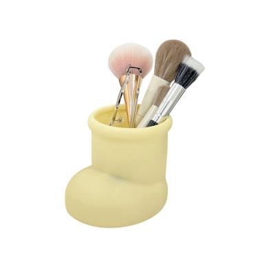 Imagem de Porta-canetas Porta-lápis de plástico Organizador de mesa em forma de bota