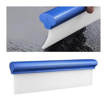 Imagem de FALVFUN Rodo de secagem de carro, limpador de água de veículo T-Bar de 30 cm para espelho de janela de vidro de para-brisa, acessórios de lâmina de água automotiva de silicone flexível, universal para