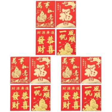 Imagem de 480 Pcs Chinese New Year Red Envelopes, The New Year Hong Bao Lucky Money Packets 2025 Red Envelopes for Spring Festival, Birthdays, Weddings