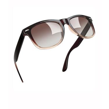 Imagem de Óculos de sol polarizados femininos masculinos quadrados óculos de sol modernos óculos de sol para dirigir férias SY6148, Armação marrom gradiente | Lente marrom gradiente, Normal