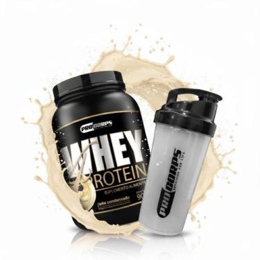 Imagem de Whey 4 Protein 900g Pro Corps e Coqueteleira De Brinde, Leite Condensa