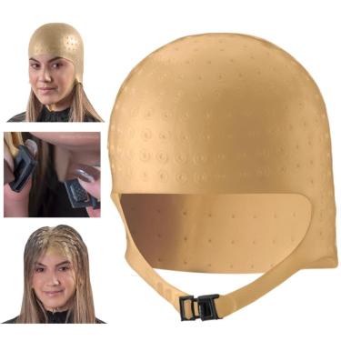 Imagem de Touca Romana Dompel Mechas Luzes Anatômica Silicone