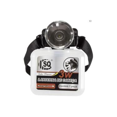 Imagem de Lanterna De Cabeça Recarregável, LED Alta Potência, 1200 mAh, Bateria de Lítio, 2 Intensidades de Luz, 90° Regulagem, Para Montanhismo, Camping, Pesca, Mecânica, Caça