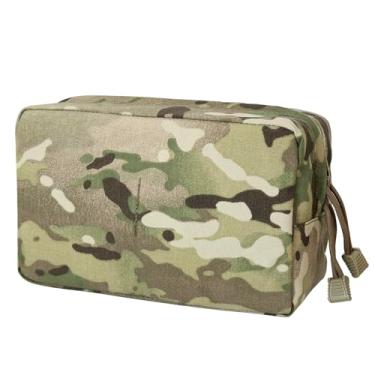 Imagem de Bolsa tática Molle Admin Pouch 500D Nylon Pouch Tool Pack Sub Abdominal Carry Kit Bolsa Cintura Multifuncional Tactical Organize EDC Pouch (CP-Camo)
