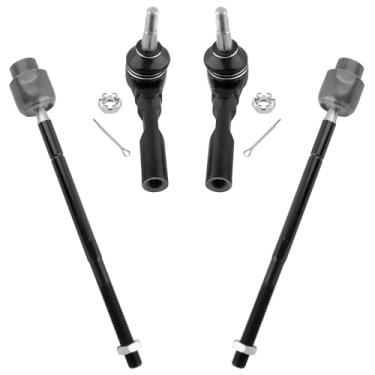 Imagem de WEDOAUTO Kit de suspensão dianteira 4 peças de reposição de terminais de direção externas internas para Chevrolet Malibu 2004-2012, para Pontiac G6 2005-2010, para Saturn Aura 2007-2009 Substituir #