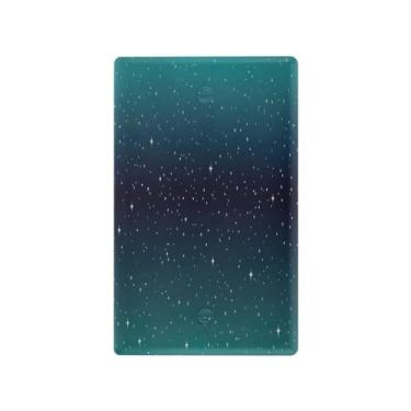 Imagem de Wassud Placa de cobertura para interruptor de luz, capas de tomadas duplas, placa de parede, noite estrelada, decoração de casa, sala de estar, quarto, decoração