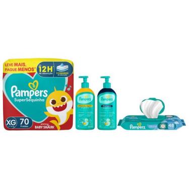 Imagem de Fralda Pampers Baby Shark XG 11 a 15kg 70 