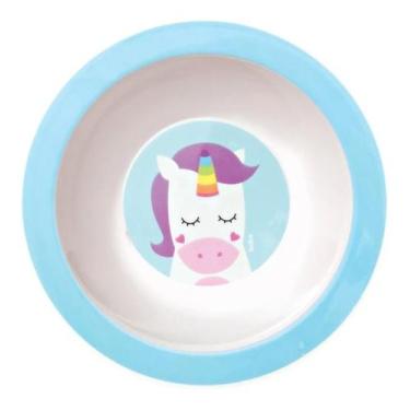 Imagem de Prato Infantil Divertido Para Bebe E Crianca Bowl Plastico Unicornio -