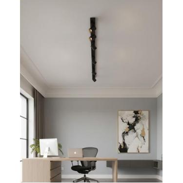 Imagem de 1,5m Trilho Eletrificado com 6 Spots 7w de Led Integrado Minimalista e