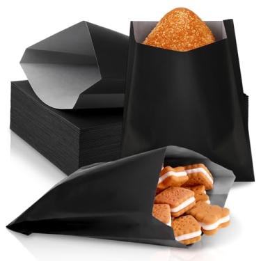 Imagem de Gueevin 300 peças de sacos de papel para sanduíche de papel de 18 x 15 cm, sacos de papel à prova de graxa, semitranslúcido, resistente à graxa, saco de lanche para biscoitos de padaria, doces