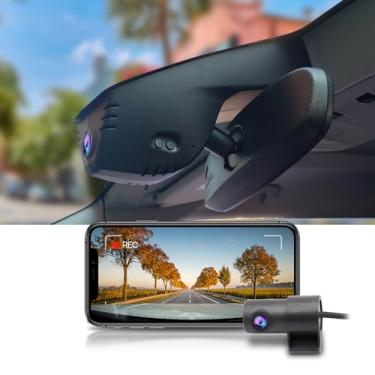 Imagem de Fitcamx Câmera de painel frontal 4K + traseira 1080P se adapta para Chevy Traverse 2019-2023 com regulação automática (HD2-9808), visual OEM, vídeo HD bidirecional, Wi-Fi e aplicativo, gravação em