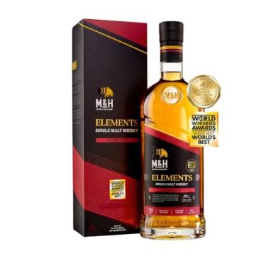 Imagem de Whisky M&H Elements Single Malt Sherry Cask Israelense Premiado 700ml Teor 46%
