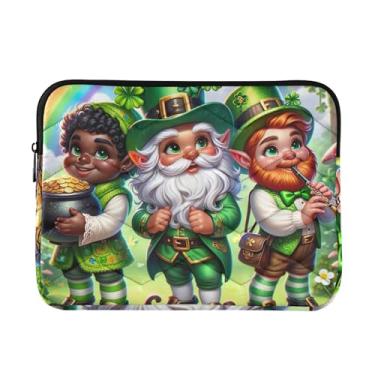 Imagem de Capa acolchoada para laptop Dia de São Patrício 08 à prova de choque capa protetora para notebook 15,6 polegadas