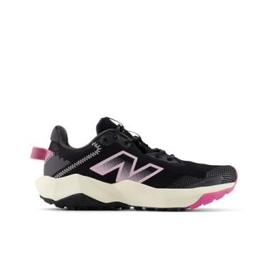 Imagem de New Balance Tênis de corrida unissex Dynasoft Nitrel V6 infantil com cadarço, Preto/rosa real, 5.5 Wide Big Kid