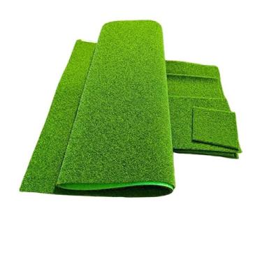 Imagem de Pedras artificiais de musgo, 4 peças de pedras realistas cobertas de musgo verde para decoração de casa, arranjos florais, terrários e decoração de jardim
