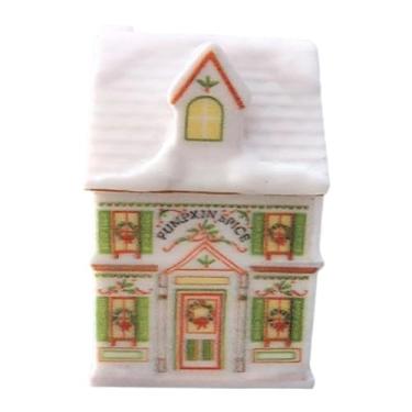 Imagem de WeiLaiKeQi Recipiente para temperos em formato de casa de Natal, decoração natalina portátil, peça central, pote de especiarias, garrafa para culinária, Style E