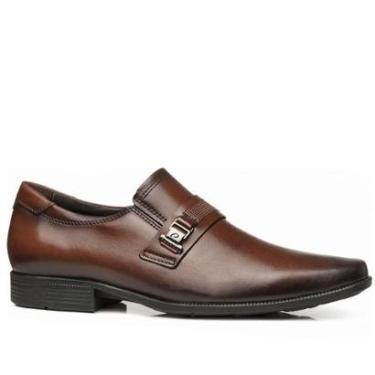 Imagem de Sapato Social Pegada Masculino em Couro Pinhão 126507-02-Masculino