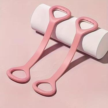 Imagem de Faixa de resistência para ioga em 8 formas – Corda elástica resistente para alongamento das costas, treinamento de força, exercícios de flexibilidade, academia em casa e exercícios ao ar livre