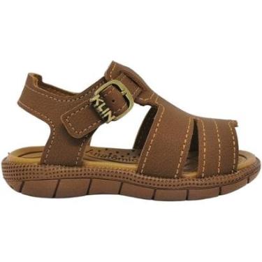 Imagem de Sandália Infantil Menino Papete Casual Social Dia a Dia Passeio Escola Anatômica Klin 171.256-Masculino