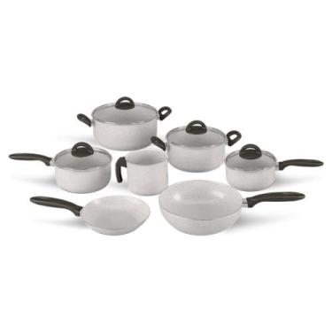 Imagem de Conjunto De  Panelas 7 PCS Ceramic Life Suprema Vanilla - Brinox