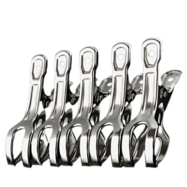 Imagem de Prendedor Pregador Edredom Roupa Pesada Cortina Multiuso Aço Inox Kit(5 UNIDADES)