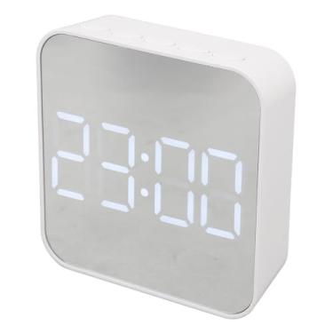 Imagem de Generic Multifuncional LED Relógio Digital Design Elegante 2 Configurações de Alarme Relógio de Mesa Eletrônico para Sala de Estar Dormitório (Branco)