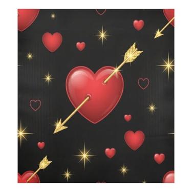 Imagem de Blueangle Capa magnética grande brilhante de coração vermelho para lava-louças, decoração da capa frontal da máquina de lavar louça, adesivos de eletrodomésticos, adesivos de eletrodomésticos, 58 cm C