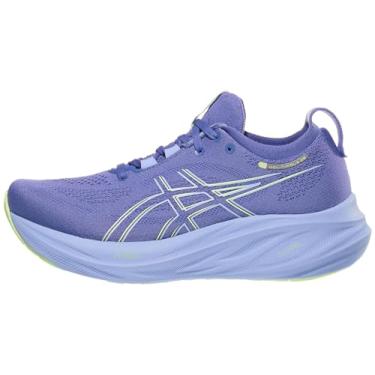 Imagem de ASICS Tênis de corrida feminino Gel-Nimbus 26, Safira/azul-claro, 6