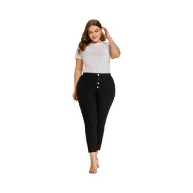Imagem de Calças De Yoga plus Size Femininas Com Tecido De Alta Elasticidade E D