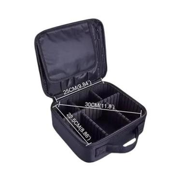 Imagem de Bolsa De Maquiagem À Prova d'Água Para Viagem Feminina, Estojo De Arma
