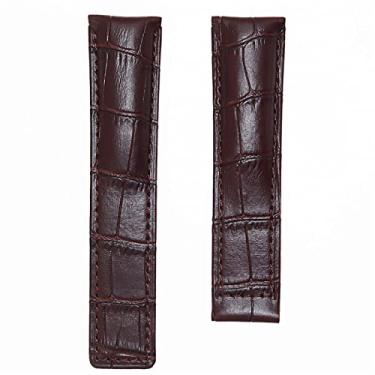 Imagem de MURVE 20/22/24 mm Pulseira de relógio clássica de couro de vaca para TAG HEUER CARRERA Aquaracer MONACO pulseira de relógio macia pulseira de pulso (cor: sem fecho - 01, tamanho: 20mm)