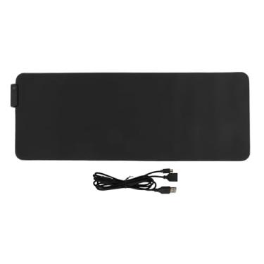 Imagem de Naroote Tapete de Mouse Grande para Jogos RGB Com 14 Modos de Luz Estendidos Soft Base de Borracha Antiderrapante LED Teclado de Computador Tapete de Mousepad 800 X 300 Mm para Mesa de