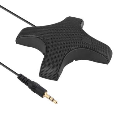 Imagem de Microfone de conferência omnidirecional condensador PC Mic qualidade de som superior Plug Play 3,5 mm para videoconferência on-line classe jogos chamadas VoIP