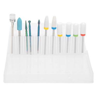 Imagem de Cryfokt Conjunto de Brocas de Unhas de Aço de Tungstênio, Formato Prático, Escultura Radian para Manicure e Pedicure, Salão de Beleza, Acessórios de Polidor de Unhas de Cerâmica