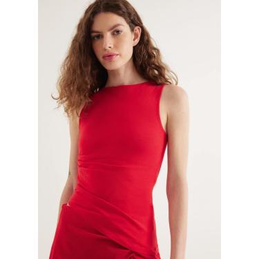 Imagem de Regata Feminina Assimétrica Em Malha Premium-Feminino