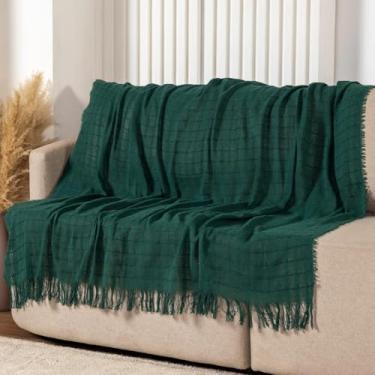 Imagem de Manta Xale Protetor De Sofá Cama Decoração Artesanal Premium 100% Algodão Grande 1,70x2,40 (Verde)