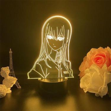 Imagem de Luz noturna USB Steins Gate Makise Kurisu 3D Acrílico 5V - taiyuanketa