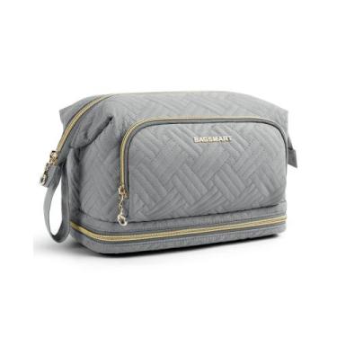 Imagem de Bolsa de maquiagem de viagem BAGSMART Cosmetic Organizer Case Green