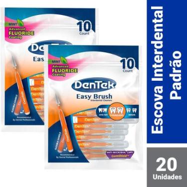 Imagem de Kit Escova Interdental DenTek Easy Brush Padrão 20 unidades