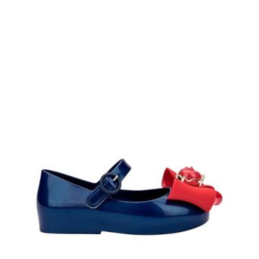 Imagem de Mini Melissa Sweet Love + Snow White Baby Azul Metalizado Vermelho 35854-19